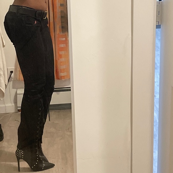 Vintage Jean Paul Gaultier Low Rise Jeans with Zipper & Front Laces - Picture 13 of 13